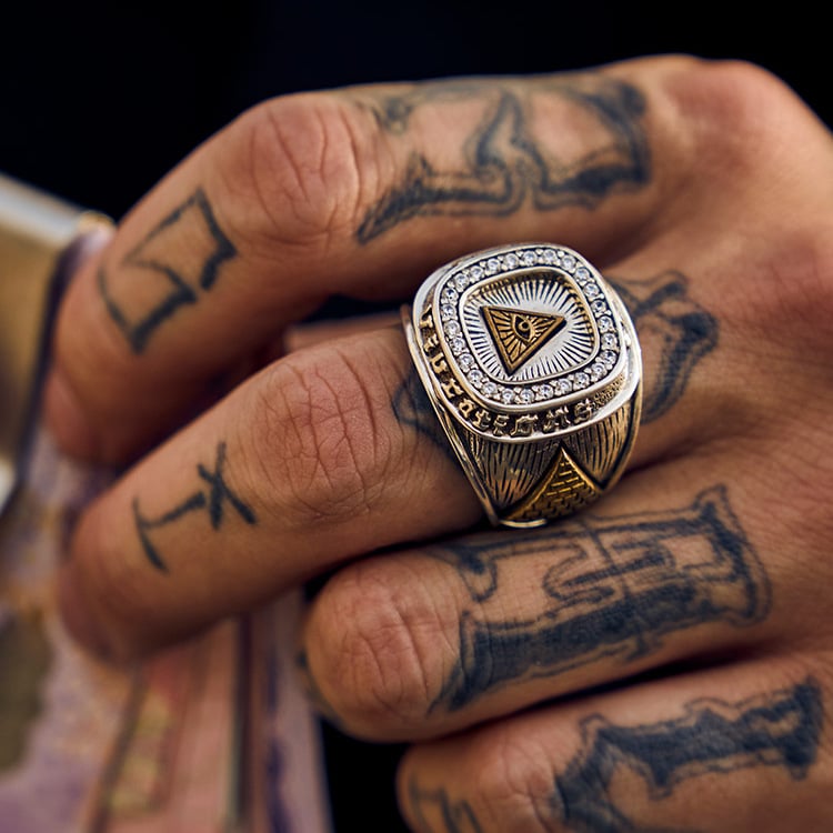 S925 Silver Eye of Providence Ring