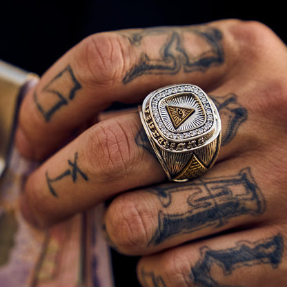 S925 Silver Eye of Providence Ring