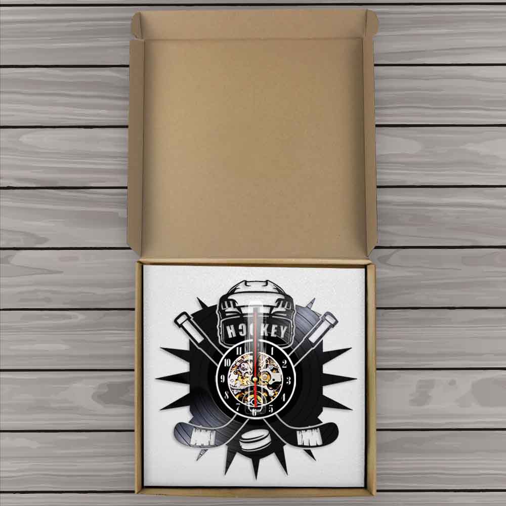 Hockey Vinyl Record Wall Clock