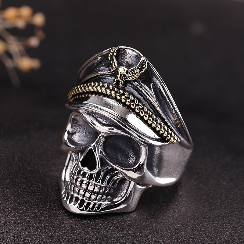 S925 Silver Hip Hop Bracelet and Men's Ring Set