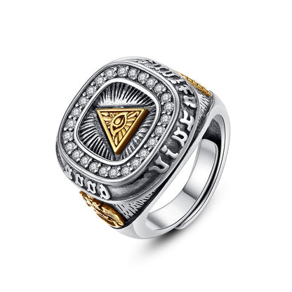 S925 Silver Eye of Providence Ring