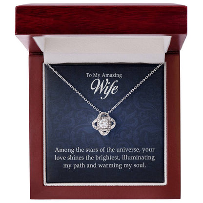 To My Amazing Wife - Love Knot Necklace