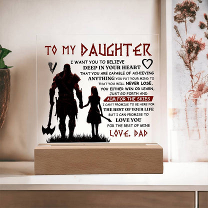 To My Daughter Skies – Acrylic Square